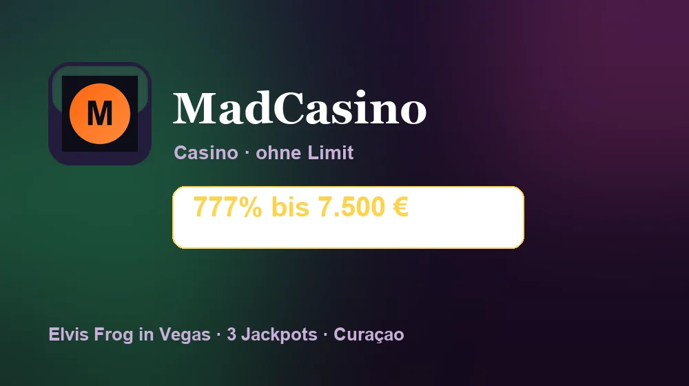 Screenshot von MadCasino Casino